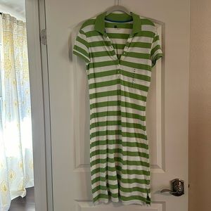 Preppy green polo dress